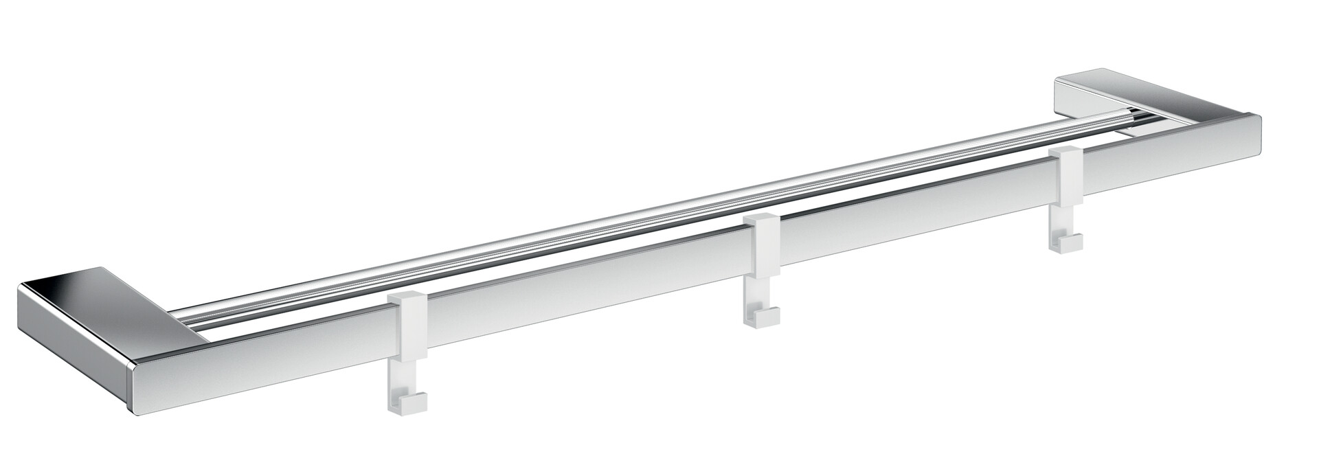 Emco Doppelbadetuchhalter Loft mit 3 Haken 600mm chrom 056100160