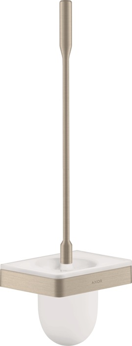 Hansgrohe WC-Bürste Axor Universal Softsquare brushed nickel mit Wandhalter 42835820