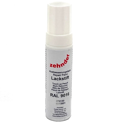 Zehnder Lackstift weiß RAL 9016 lufttrocknend 675130