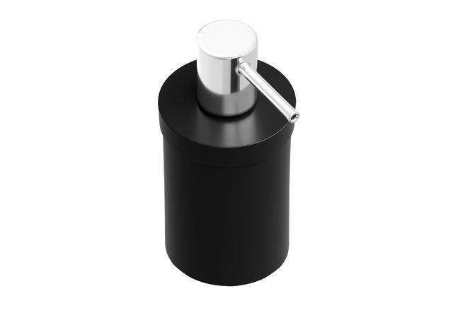 HEWI Seifenspender mattem Polyamid, Pumpe Metall verchromt, für Ablagen mit Loch 950.13.00.., reinweiß 800.06B010 99