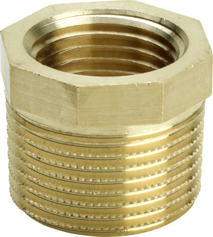 Viega Reduzierstück Rotguss 3241 mit Mehrkant in R3/8 x Rp1/8 441111