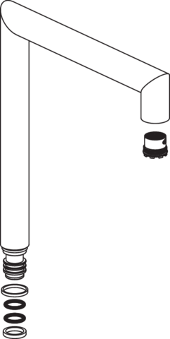 HEWI Auslauf für AQ1.12M10540 65689