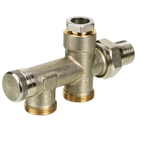 Danfoss Kupplungsgehäuse RA-K Heizkörper R 1/2, Anlage G 3/4 AG 013G3367