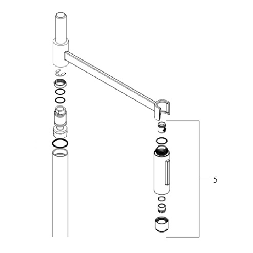 Hansgrohe Ausziehbrause Axor chrom 95908000