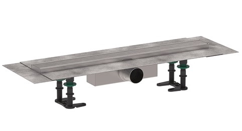 Hansgrohe Komplettset RainDrain Compact 600mm für Standardinstallation gebürstet edelstahl 56174800