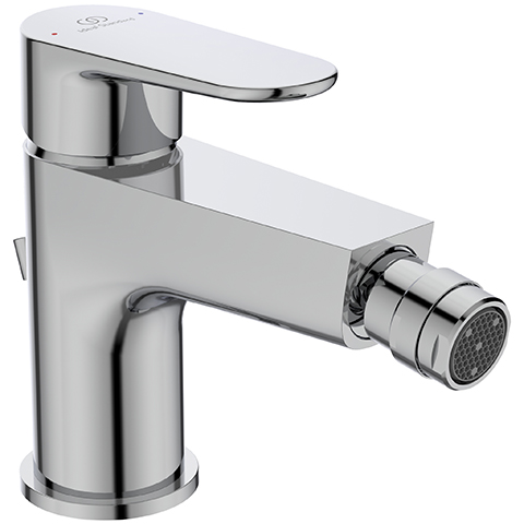 Ideal Standard Bidetarmatur Cerafine O mit Ablaufgarnitur Ausladung 132mm chrom BC705AA