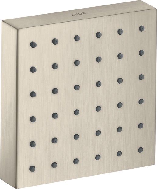 Hansgrohe AXOR ShowerSolutions Brausemodul 120/120 Unterputz eckig, Brushed Nickel 28491820