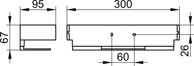 Keuco Duschkorb Edition 11, schwarz-matt / Alu 11158370000