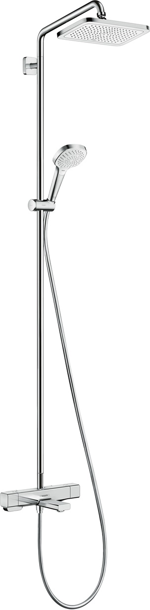 Hansgrohe Showerpipe Croma E 280 1jet chrom mit Wannenthermostat 27687000