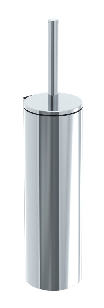 Emco Bürstengarnitur System2 mit Deckel Behälter, Stiel mit Deckel chrom 351500102