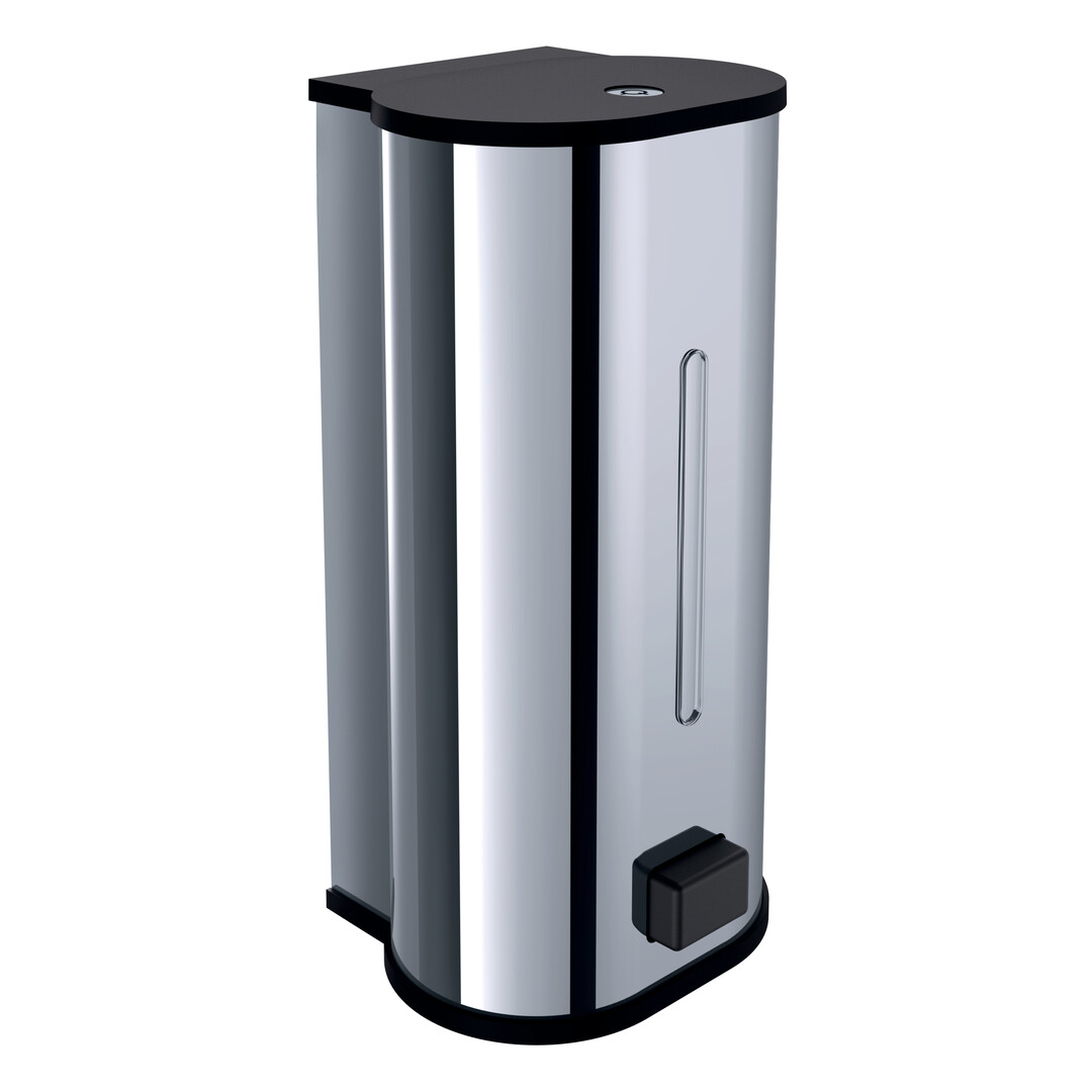Emco Seifenspender System2 Wandmodell, Bedienung von unten, mechanisch, 800ml, chrom 352100104
