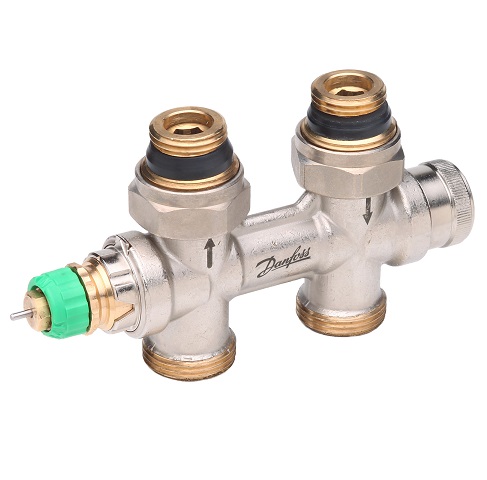 Danfoss dynamischer VHS-DV Fühler rechts oder links Durchgang, Ventileinsatz im VL für Heizkörper mit 1/2" 013G7876