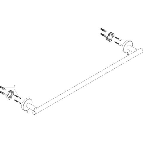 Hansgrohe Badetuchhalter Logis Universal chrom 41716000