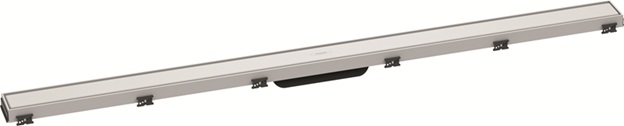 Hansgrohe RainDrain Match Duschrinne 1200mm mit höhenverstellbaren Rahmen weiß matt 56042700