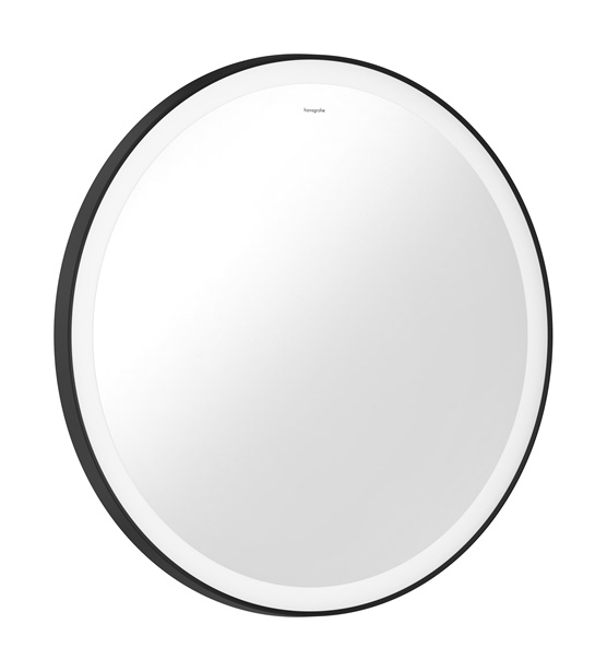Hansgrohe Spiegel Xarita Lite S 700/30 mit runder LED Beleuchtung Wandschalter schwarzmatt 54966670