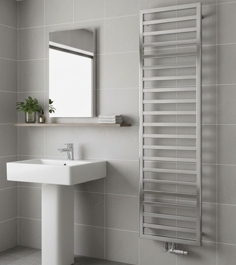Zehnder Quaro QAC-180-060 Badheizkörper H: 183,5 B: 60cm, chrom ZQ100360CR00000