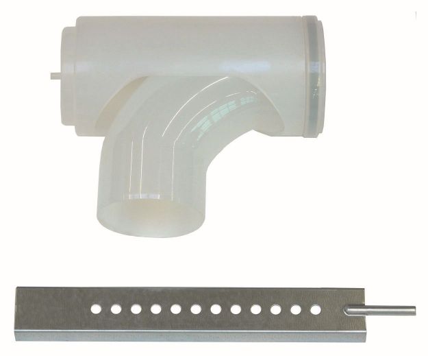 Vaillant Stützbogen 87 Grad d:110mm PP mit Auflageschiene 350mm 0020106388