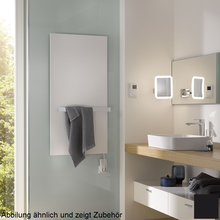 HSK Designheizkörper Infrarot Retango H: 120 B: 60cm graphit-schwarz, Metallfront 8386120-173