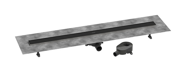Hansgrohe Komplettset DR RainDrain Go1200 rückseitig befliesbar für Standard-/flache Installation, schwarzmatt 56276670