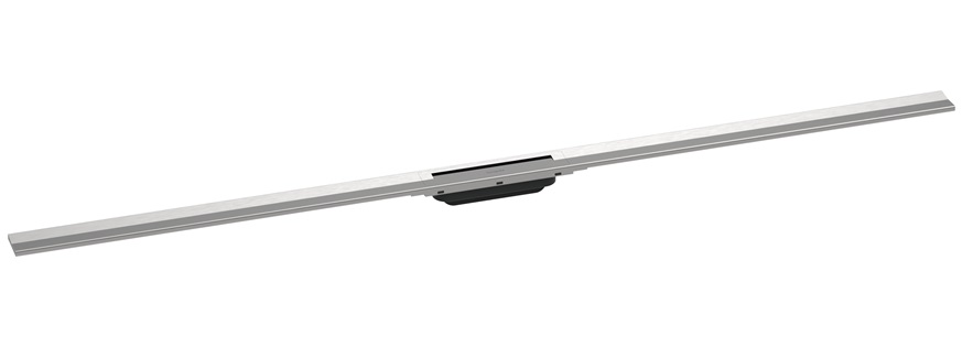 Hansgrohe Duschrinne Fertigset RainDrain Flex 1600mm kürzbar gebürstet edelstahl 56261800