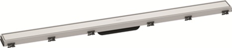 Hansgrohe RainDrain Match Duschrinne 1000mm mit höhenverstellbaren Rahmen weiß matt 56041700