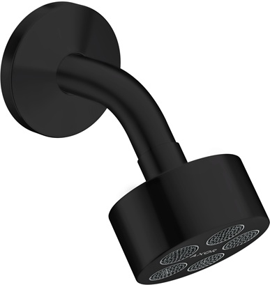 Hansgrohe Kopfbrause Axor One 75 1jet EcoSmart mit Brausearm mattschwarz 48490670