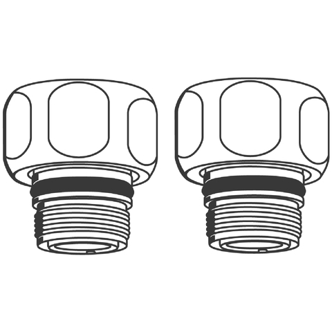 Grohe Rückflussverhinderer 2 Stück weiß 47189L00