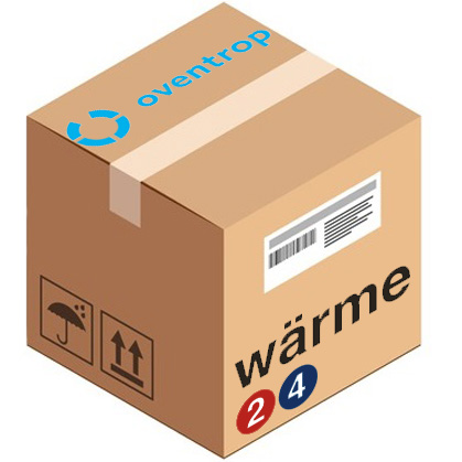 Oventrop Rücklauf Verschraubung "Combi 3" DN20, 3/4", PN10, Durchgang, vernickelt 1090463