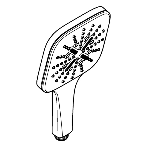 Grohe Handbrause Rainshower 130 SmartActive Cube 9,5l chrom 26582000