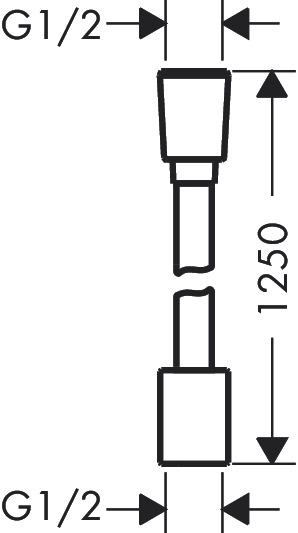Hansgrohe Textilbrauseschlauch Designflex Planet Edition 1250mm Sand recycelt 28221210