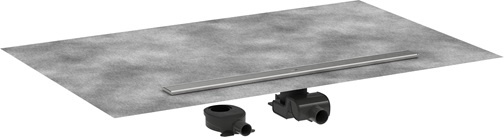Hansgrohe Komplettset RainDrain Allround 900mm für Standard / flache Installation gebürstet edelstahl 56188800