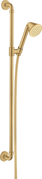 Hansgrohe Brauseset 900m AXOR Showers/Front mit Handbrause 85 1jet EcoSmart, Brushed Gold Optic 26023250