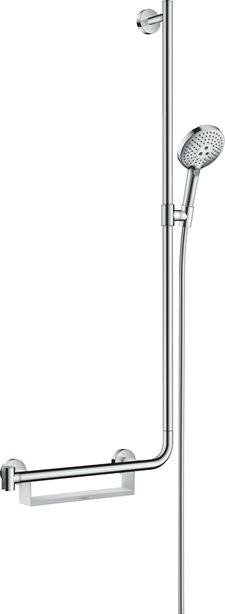 Hansgrohe brauseset Raindance Select S 120 3jet Unica Comfort Brausestange 1100mm Rechts chrom 26326000