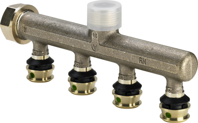 Viega Raxofix Verteiler mit SC-Contur 5326.05 in16mmxG3/4-4fach 645595