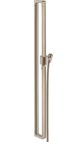 Hansgrohe AXOR Citterio E Brausestange 900mm mit Brauseschlauch 1600mm, Brushed Nickel 36736820