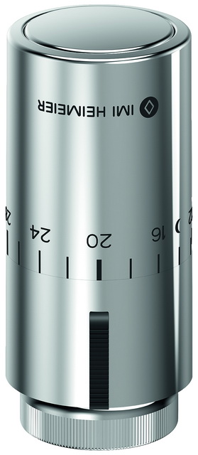 Heimeier Thermostat-Kopf Halo chrom mit Nullstellung, Anschluss M30x1,5 7550-00.501