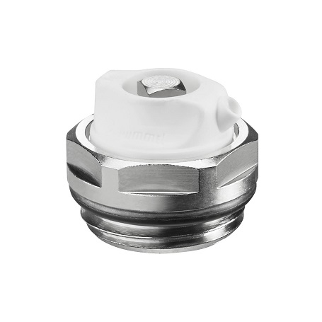 Oventrop Entlüftungsstopfen Platten-Heizkörper 1/2", PN10, Austritt drehbar, selbstdichtend 1101604
