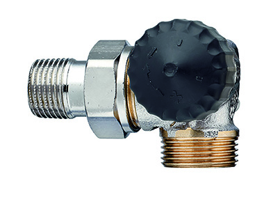 Heimeier Thermostat-Ventilunterteil Winkeleck rechts, AG G3/4 mit geringem Widerstand 2342-02.000