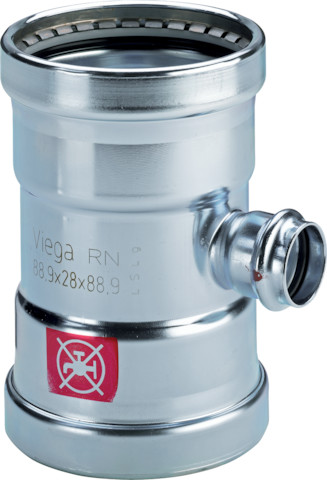Viega Prestabo T-Stück mit SC-Contur 1118XL in 76,1x64x76,1mm 597924