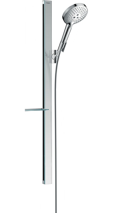 Hansgrohe Raindance Select S Brauseset 120 3jet mit Brausestange 900mm und Ablage, Chrom 27648000