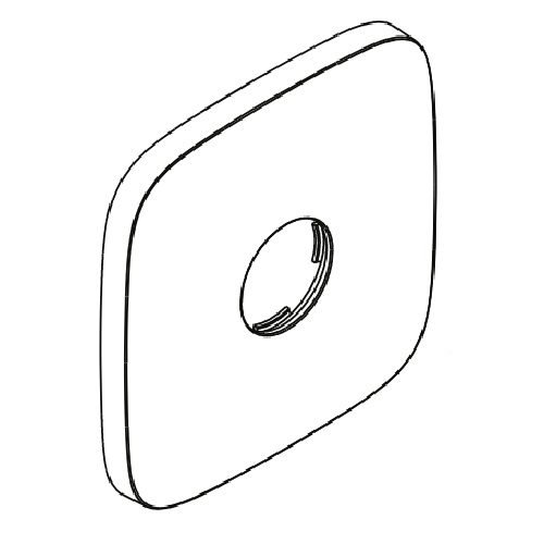Hansgrohe Rosette PuraVida Brausenmischer UP 155/155mm chrom 95276000