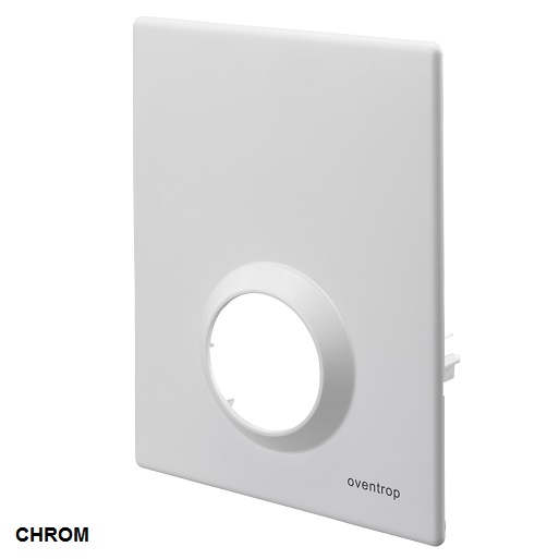 Oventrop Abdeckplatte für "Unibox" Einzelraumregelung, Bautiefe 57mm, verchromt 1022694