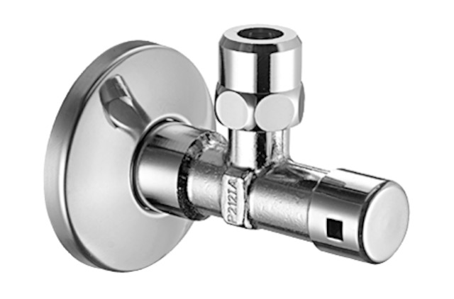 Schell Eckventil, regulierbar gesicherte Betätigung, KIWA, 3/8", chrom 051000699