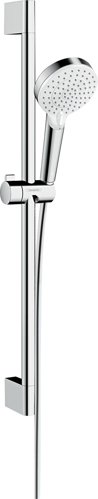 Hansgrohe Brauseset Crometta Vario EcoSmart 6 l/min/Unica mit Brausestange 650mm weiss/chrom 26555400