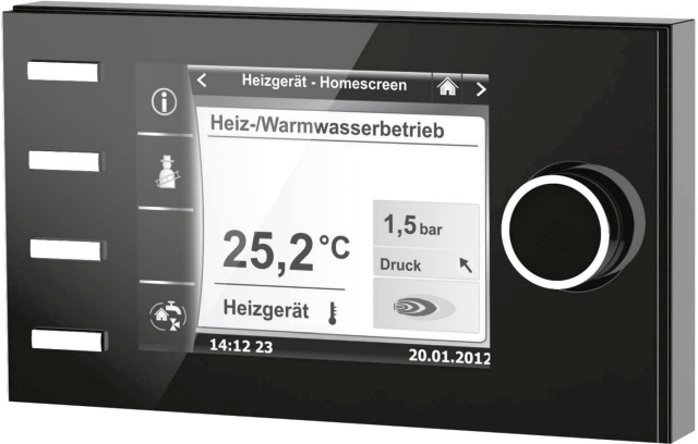 Wolf Bedienmodul BM-2 ohne Außenfühler schwarz, für Regelungssystem WRS 2745306