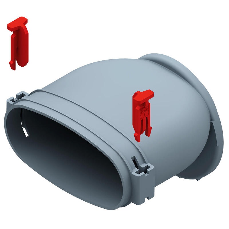 Helios FRS-ES 51 Einzelstutzen Oval 51 mit Bajonettverschluss für Blechteile 03851