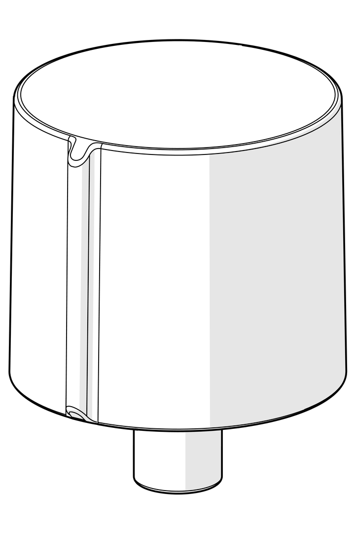 Hansa Mengen-Einstell-Griff Matt-Schwarz 1006775V-33
