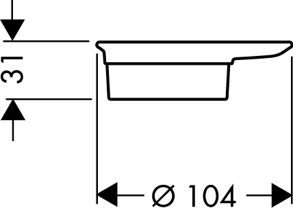 Hansgrohe Schale Lotionset'A chrom 27822000