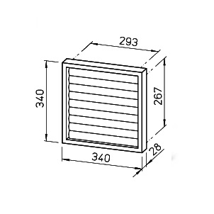 Helios VK 315 Verschlußklappe selbsttätig, Kunststoff 00760