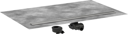 Hansgrohe Komplettset RainDrain Allround 1200mm für Standard / flache Installation gebürstet edelstahl 56190800